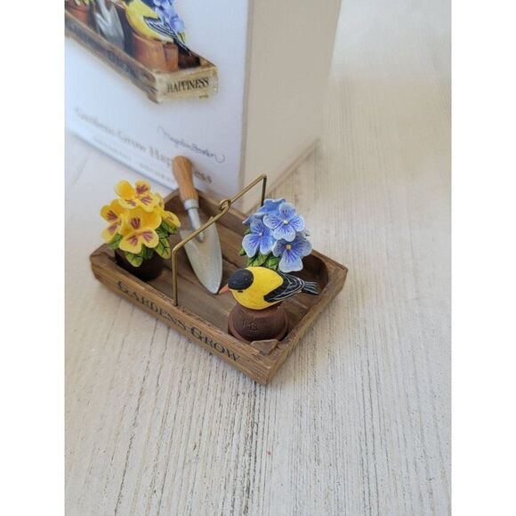 Hallmark Gardens grow happiness 2006 ornament Xmas spring bird - Picture 4 of 7